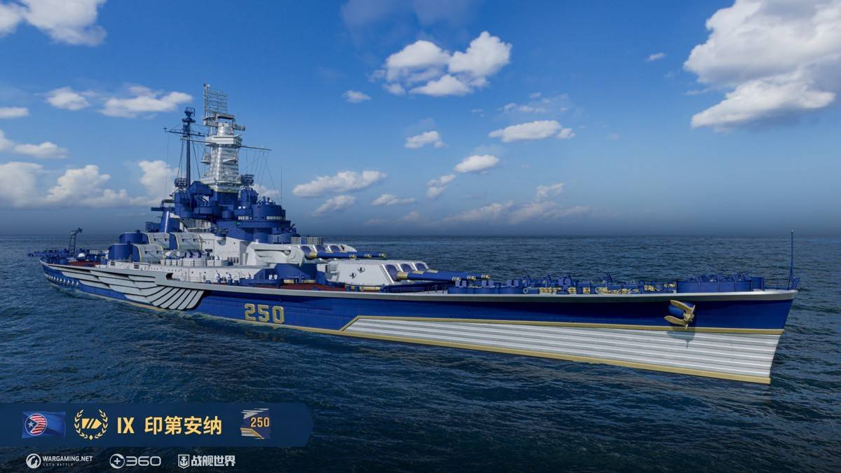 自带水听的M系战列舰来了！火炮不足生存来补，印第安纳强度如何